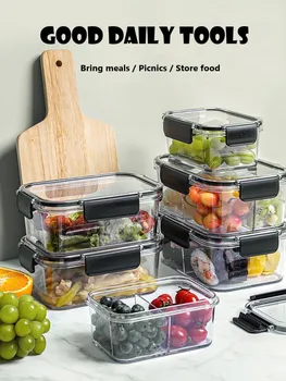 Multi funkcia chladnička zapečatené úložný box, môže byť rozdelená, s priehľadný kryt, čerstvé ovocie a zelenina