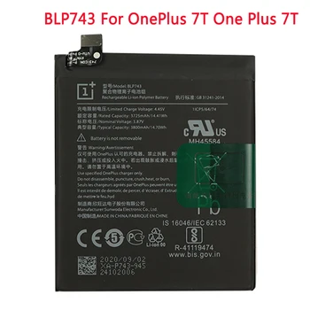 Nové Originálne Batérie BLP743 3800mAh Pre Oneplus 7T Jeden Plus 7T Telefón Batéria s Vysokou Kapacitou OnePlus Telefón Batérie
