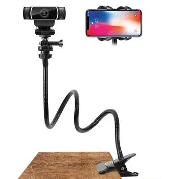 Nové Webkamery Stojan Flexibilné Stôl Mount Gooseneck Svorka Clip Držiak Kamery
