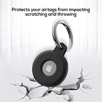 Ochranný Kryt pre AirTag Prípade Kvapalných Silikónové Chránič Nárazníka Prípade, Kompatibilné s Apple AirTags Tracker Pracky Anti-Stratené