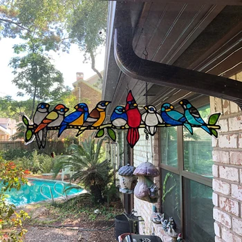Odolnosť Skla Okna samolepiace Odtlačkový Stenu Vták Nálepky Domova Roztomilý 3D Auto Stenu Obývacia Izba Dekorácie GHS
