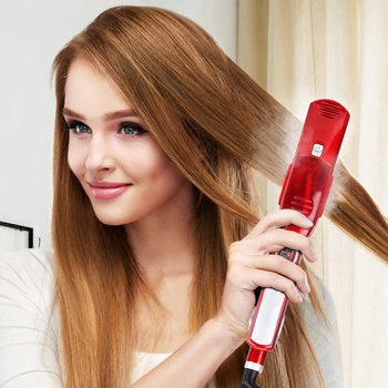 Parník Straightener Ploché Železo Elektrická Kulma Hairstyler Nástroj Keramické Narovnanie Vlasov Curler Pary Hair Straightener