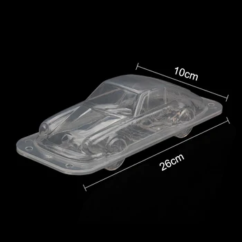 Plastové Auto Design 3D Čokoláda Formy DIY Cukrovinky Jelly Fondant Cake Zdobenie Nástroje, Formy na Pečenie