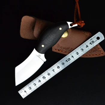 Plavidlá Darček Nôž D2 Ocele Vonkajšie Armádny Nôž Self-Defense Nôž Prenosný Mini Rovný Nôž Vysokú Tvrdosť Ostré
