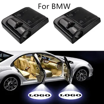 Pre BMW Auto Led Bezdrôtový Dvere Auta Logo Svetlo, Tieň, Lampa Projektoru Svetlo Vitajte Dekor Lampa Laser Auto Light Auto Príslušenstvo 2ks