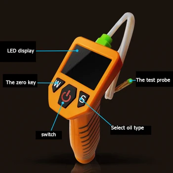 Prenosné Digitálne motorový Olej Tester pre Auto Skontrolovať Olej Kvality Detektor s LED Displej Gas Analyzer Auto Nástroje pre Testovanie