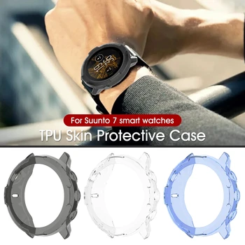 Prípad Pre SUUNTO 7 Hodinky Kryt TPU Kryt Screen Protector Prípade Smart hodinky elektrolyticky pokrývajú Á Ochranných Pre SUUNTO