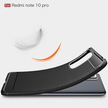 Prípad Pre Xiao Redmi Poznámka 10 Pro Kryt Pre Redmi Poznámka 10 Pro Fundas Shockproof Nárazníka TPU Mäkký Kryt Pre Redmi Note10 Pro 10pro