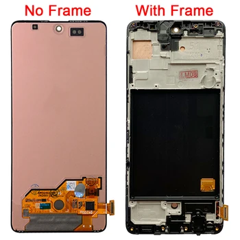 Pôvodné A515F LCD Samsung Galaxy A51 Displej S Rám SM-A515FD A515F/DS Dotykový LCD Displej Digitalizátorom. Panel Montáž