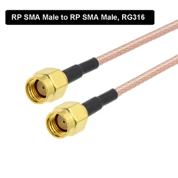 RG316 Kábel SMA Samec na SMA Samec / Samica ANTÉNNY Adaptér Pigtail 50 Ohm WIFI Router Anténny Predlžovací Kábel Jumper ANTÉNNY Koaxiálny Kábel