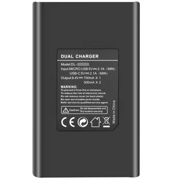 Vysoká kvalita 2300mAh DMW-BLF19 DMW BLF19 BLF19E DMW-BLF19e batérie + LED duálny USB nabíjačka pre Panasonic Lumix GH3 GH4 GH5 G9