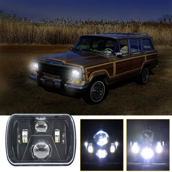 Wrangler Svetlomety Obdĺžnik LED Reflektor Kamiónu, nákladného automobilu Led Off-road Pracovné Svetlo Bez Clony 300W 5X7