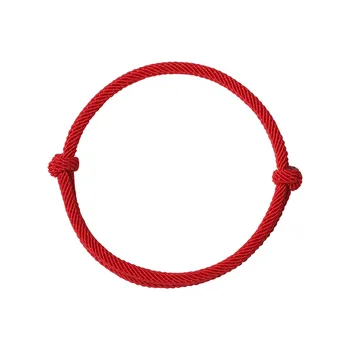 Šťastie Červené Lano Náramok Ženy Muži Ručne Tkané String Náramok Pár Šperky
