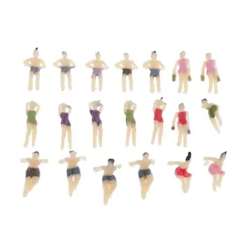 1:150 Rozsahu Pláži Plavcov Plavky Muž Žena Údaje Model Diorama Scény