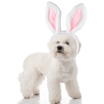 1Pcs Krásne Veľkonočné Roztomilý Kostým Veľkonočné Spp Bunny Králik Klobúk s Ušami Bunny Uši Pre Mačky a Malé Psy domáce Zvieratá Kostým Príslušenstvo