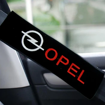 2 ks Bavlnené Auto Odznak Pásov Ramene Ochrany Vankúš pre Opel Astra H G J Insígnie Mokka Zafira Corsa Vectra C D