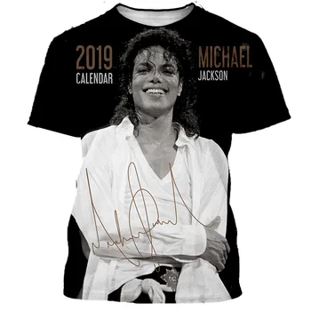 2021 Klasické jednodielne Michael Jackson T-shirt pánske a dámske 3D Vytlačené T-shirt Hip-hop Streetwear Lete Ležérny Top
