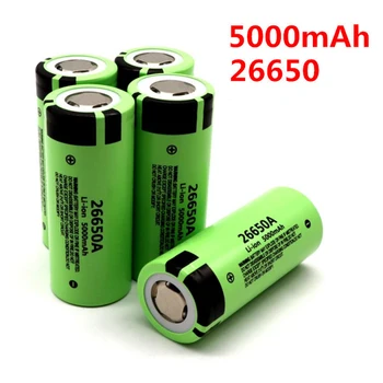 26650 Batéria 3,7 v 5000mah Nabíjateľná Li-ion Batéria pre Baterku Power Bank Nabíjateľná Batéria