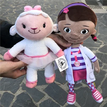 2piece/veľa 26-30 cm Doc McStuffins Doc lekár dievča a Lambie ovce roztomilé Plyšové Hračky najlepší darček pre deti