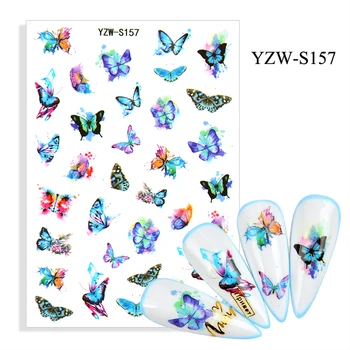 3D Nálepky na Nechty, Lepidlo Line Motýľ Dragonfly Nail Art, Ozdoby Trend Vzor Dizajn, Nálepky na Nechty, Fólie, Doplnky