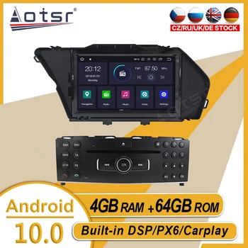 4+64GB Na Mercedes Benz GLK X204 GLK300 GLK350 Auto Stereo Multimediálny Prehrávač, Android GPS Navi Rádio Audio Carplay PX6 Vedúci Jednotky