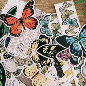 60 KS Krásny motýľ Nálepky Remesiel A Scrapbooking nálepky knihy Študent štítok Dekoratívne nálepky deti hračky