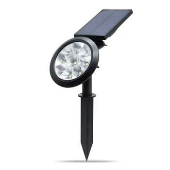 9 LED Solárne Svetlo Auto Farby-Zmena bodové svetlo na Čítanie Osvetlenie Nástenné svietidlo Vonkajšie Solárne Záhradné Svetlo Na Dvore, Záhradný Trávnik Plot