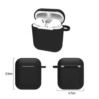 Anti-jeseň Silikónové obaly Na Apple Airpods 1/2 Bluetooth Ochranné Bezdrôtové Slúchadlá Kryt Pre AirPods 1 2 Kryt Príslušenstvo