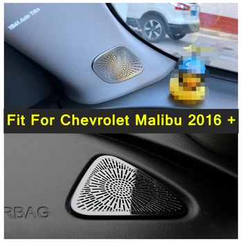 Auto Pilieri / Nástroj Audio Reproduktorov Ý V Ýškov Ý Reproduktor Kryt Výbava Black & Silver Style Príslušenstvo Pre Chevrolet Malibu 2016 - 2020