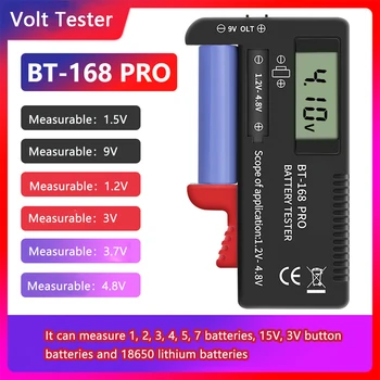 BT-168 Batérie Tester Meter Viac Veľkosti Kapacita Batérie Tester Monitor Pre AA/AAA/C/D/9V/1,5 V Plastových Prenosné Volt Checker