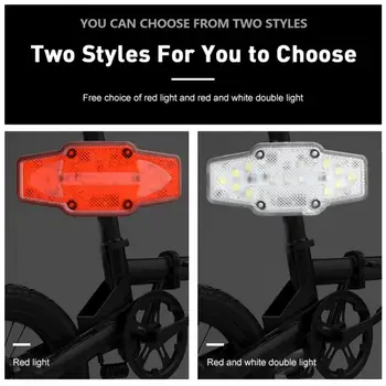 Bicykel zadné Svetlo Požičovňa Zase Signál Červené A Biele Výstražné Svetlo Nepremokavé UBS Plnenie Gravity Senzor Svetla na Koni Zariadenia