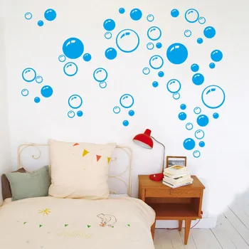 Bubliny Kruhu Odstrániteľné Tapety na Stenu Okno v Kúpeľni Nálepky Odtlačkový Domov DIY декор для дома decoracion hogar moderno