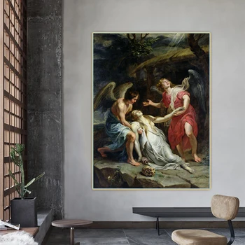 Citon Peter Paul Rubens《Extázy Márie Magdalény》Plátno Umenie olejomaľba Umelecké Dekoratívne Obrázok na Stenu Dekor Domáce Dekorácie
