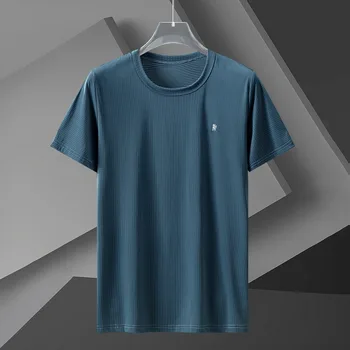 Cool Priedušná Pružnosť T Shirt Lete Muži Móda Krátke Rukáv Tričko Neforemné Bežné Topy Tees Plus Veľkosť 10XL Muž HA176
