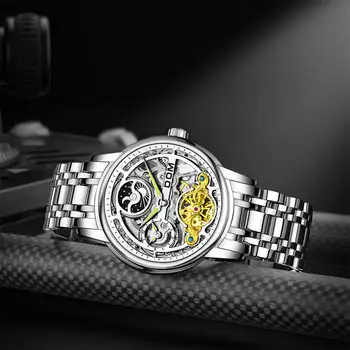 DOM Sapphire Športové Hodinky pre Mužov Top Značky Luxusné Vojenské Kožené Náramkové Hodinky Muž Hodiny, Náramkové hodinky Chronograf