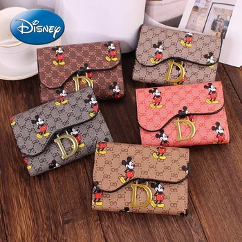 Disney Mickey Mouse Dámy Malá Peňaženka Peňaženky Krátke Mince Kabelku Karty Prípade Žien Peňaženky