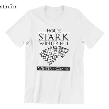 Dom Stark z Winterfell pánske T-shirt Páry Punk Anime Nadrozmerné Kawaii Topy Lete Unisex Zábavné 4XL 5XL 6XL T-shirt 26891
