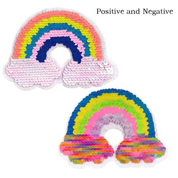 Flitrami Rainbow patch Veľkosť Oblečenia Výšivky Škvrny Veľkoobchod škvrny Odznaky Žehlička na škvrny Písmená Vyšívané