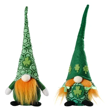 Gnome Oblečenie pre Bábiku St. Patrick ' s Day Anonymný Zelená Ďatelina Trpaslíci Bábika Írsky Deň Party Dekor Saint Patricks Deň Darčeky Pre Deti