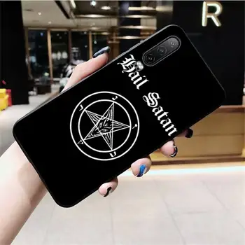 HPCHCJHM Pentagram 666 Démonické Satanic Soft black Telefón puzdro na Huawei P30 P40 P20 lite Pro Mate 20 Pro P Smart 2019 prime