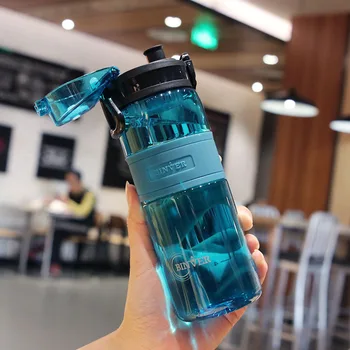 Horúce Športy Vodné Fľaša 500 ml Bielkovín Shaker Vonkajšie Cestovné Prenosné Nepresakuje Drinkware Plastové Môj Nápoj Fľaša BPA Free