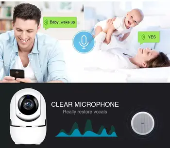 IP Kamera 1080P Cloud HD Auto Tracking Baby Monitor Noc Bezpečnostné Kamery Domov Surveillance Camera YCC365 plus wifi kamera