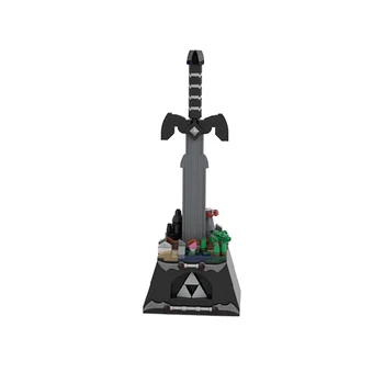 MOC Hyrule Hrad Hra Zeldaed Mini Údaje stavebným Tehly Hailar Scény Model Meč Zbraň Master Sword Tmavé Dieťa Hračky