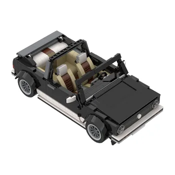 MOC Klasické Športy, Golf MK1 Kabriolet Otvorenom Aute Stavebné Bloky Mesto Racer Supercar Model Tehly Hračky Dekor Kolekcia Dary