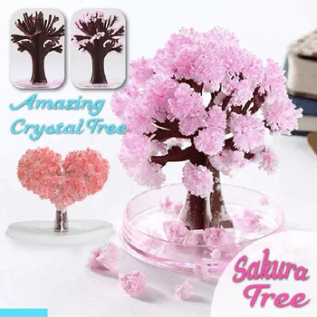 Magic Rastúci Strom Papier Sakura Crystal Stromov na Ploche Cherry Blossom Hračky DSD666