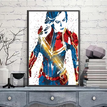 Marvel Tlače Superhrdina Akvarel Plátno na Maľovanie Spiderman Plagáty a Tlačí na Steny Umelecké Plátno Domova Detí Dary