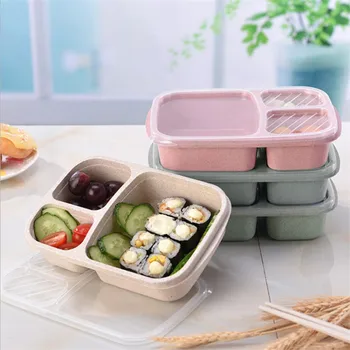 Mikrovlnná Bento Lunch Box Piknik Jedlo Ovocie Kuchyňa Stolový Kontajner Úložný Box pre Dospelých Prípade Kontajner Večera Organizátor