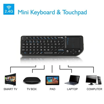 Mini Bezdrôtovej Vzduchu Lietať Prenosné Myši Touchpad Touchpad Myš Bezdrôtová Klávesnica pre PC, Smart TV