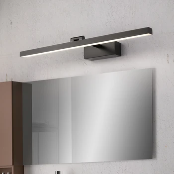 Moderné Led kúpeľňa márnosť tabuľka Zrkadlo Nástenné svietidlo Namontované Priemyselné spálňa make-up Nástenné Svietidlo Ľahké Nepremokavé Nehrdzavejúcej Ocele