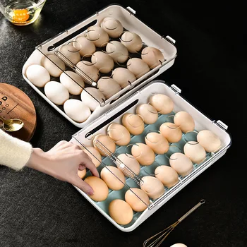 Multifunkčné Praktické Vajcia Prípade Domáce Jedlo Kontajner Organizátor Kuchyňa Úložný Box Chladnička Skladovanie Vajec Úložné Boxy